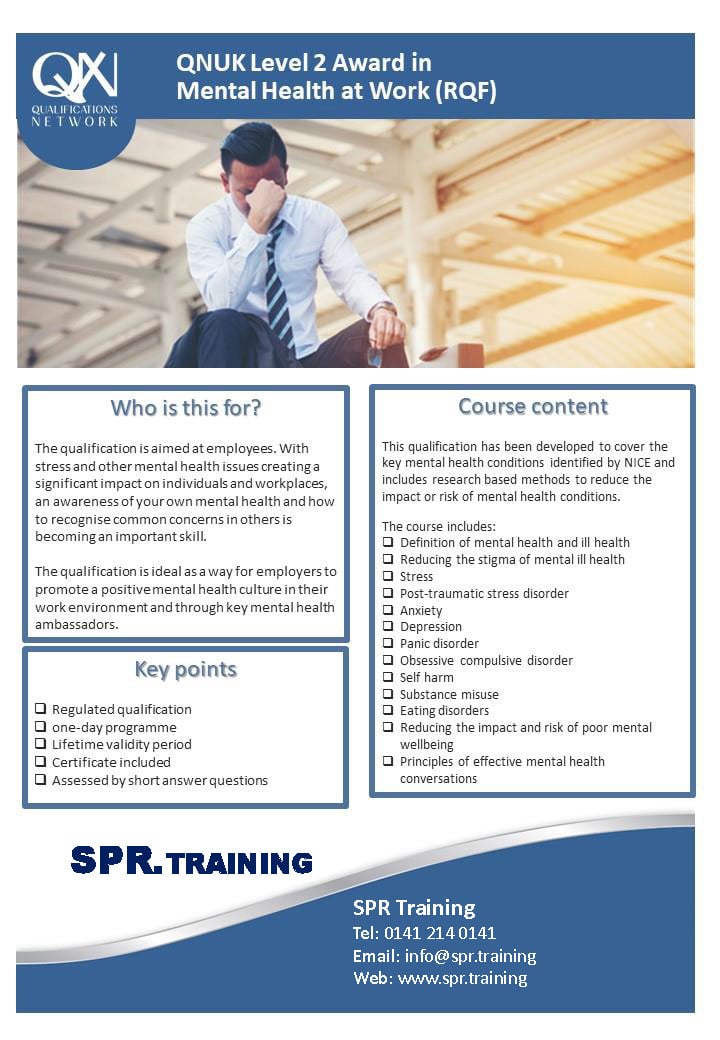 Mental Health Courses 4 l2 mental health